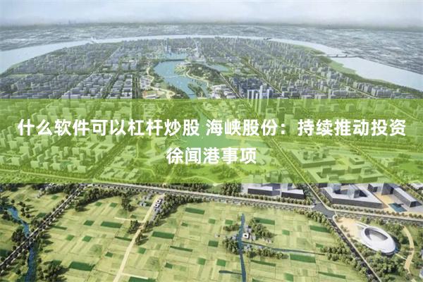 什么软件可以杠杆炒股 海峡股份：持续推动投资徐闻港事项
