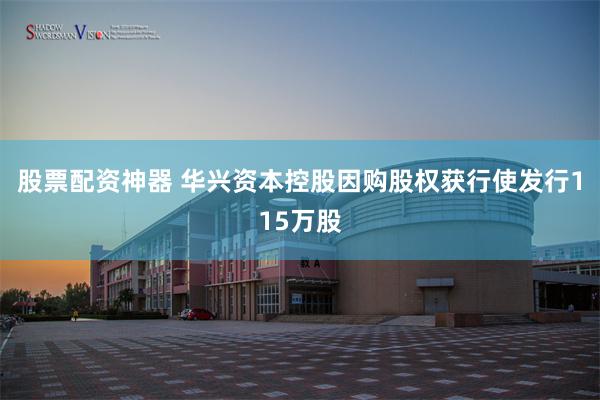 股票配资神器 华兴资本控股因购股权获行使发行115万股