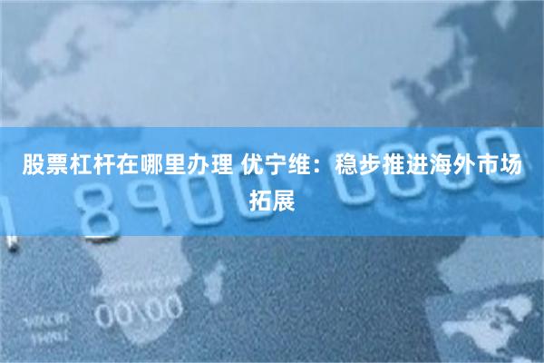 股票杠杆在哪里办理 优宁维：稳步推进海外市场拓展