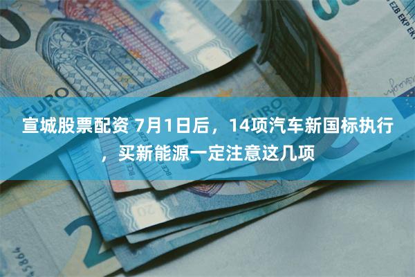 宣城股票配资 7月1日后,14项汽车新国标执行,买新能源一定注意这几项