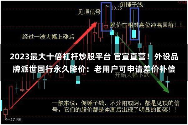 2023最大十倍杠杆炒股平台 官宣直营！外设品牌派世国行永久降价：老用户可申请差价补偿
